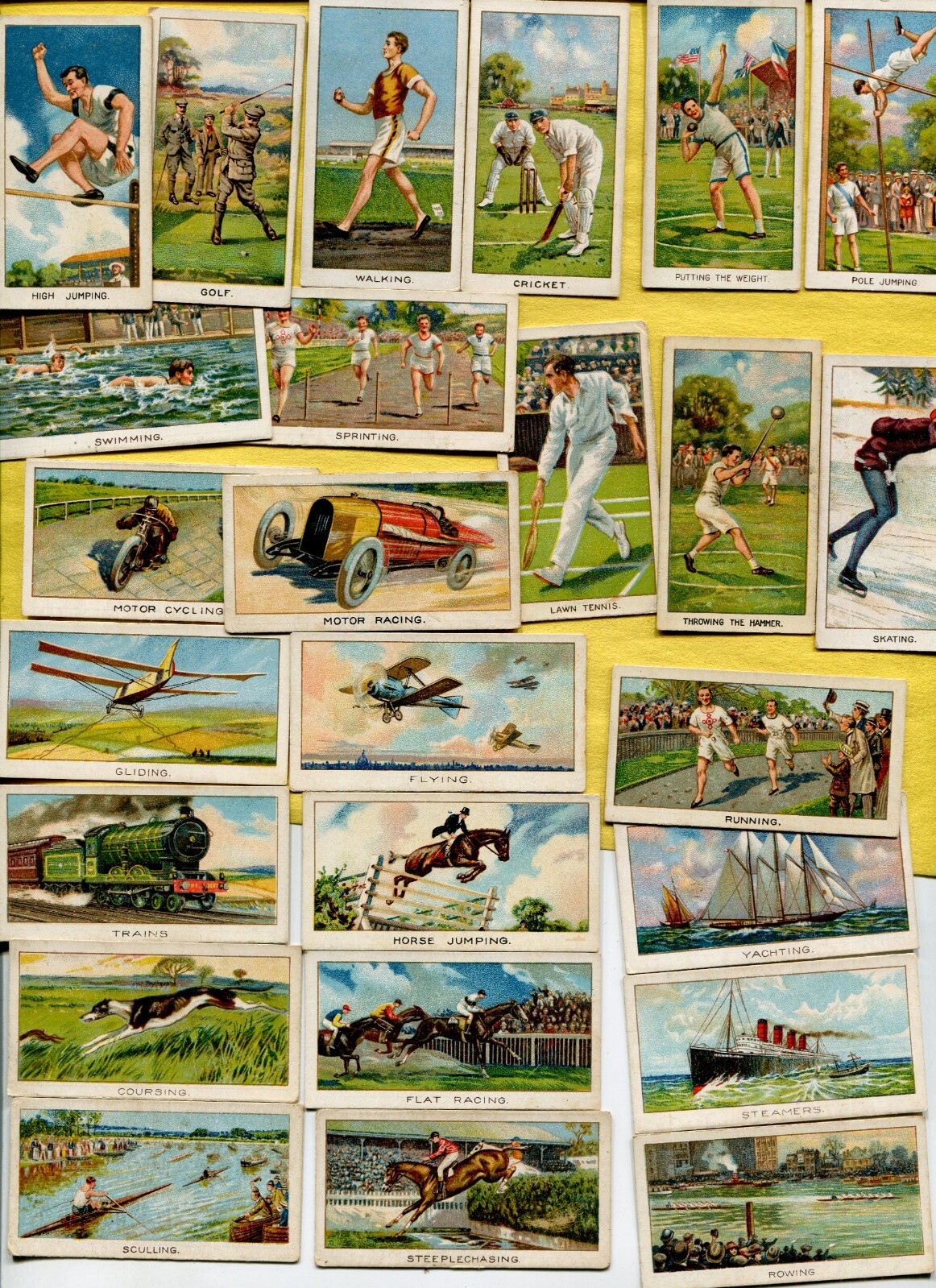 1925 A. BOGUSLAVSKY LTD. TURF SPORTS RECORDS 1ST SERIES TOBACCO CARD SET