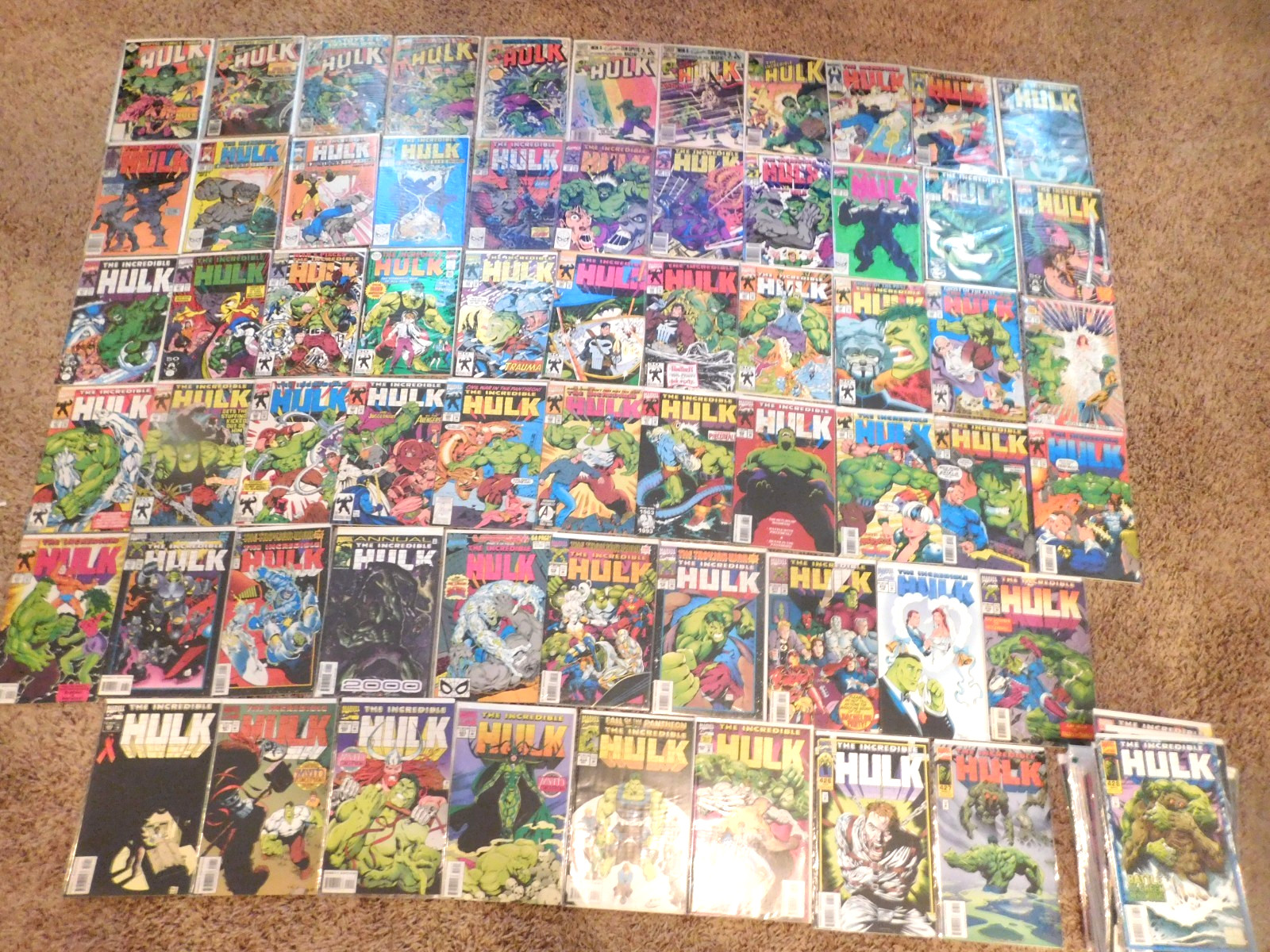 THE INCREDIBLE HULK LARGE RUN 223-506 114 BOOKS HIGH GRADE RUN