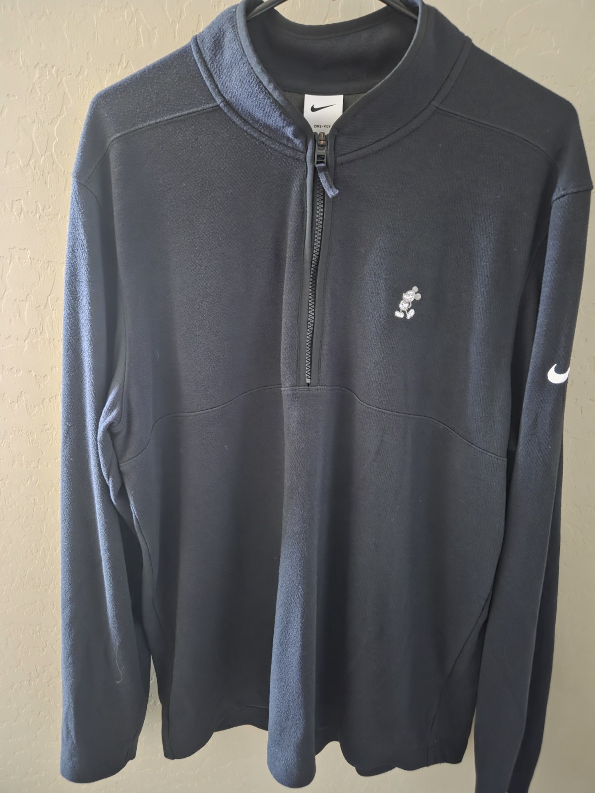 2024 Disney Parks Nike Dri-Fit Mickey Mouse 1/4 Zip Golf Shirt New  XL 