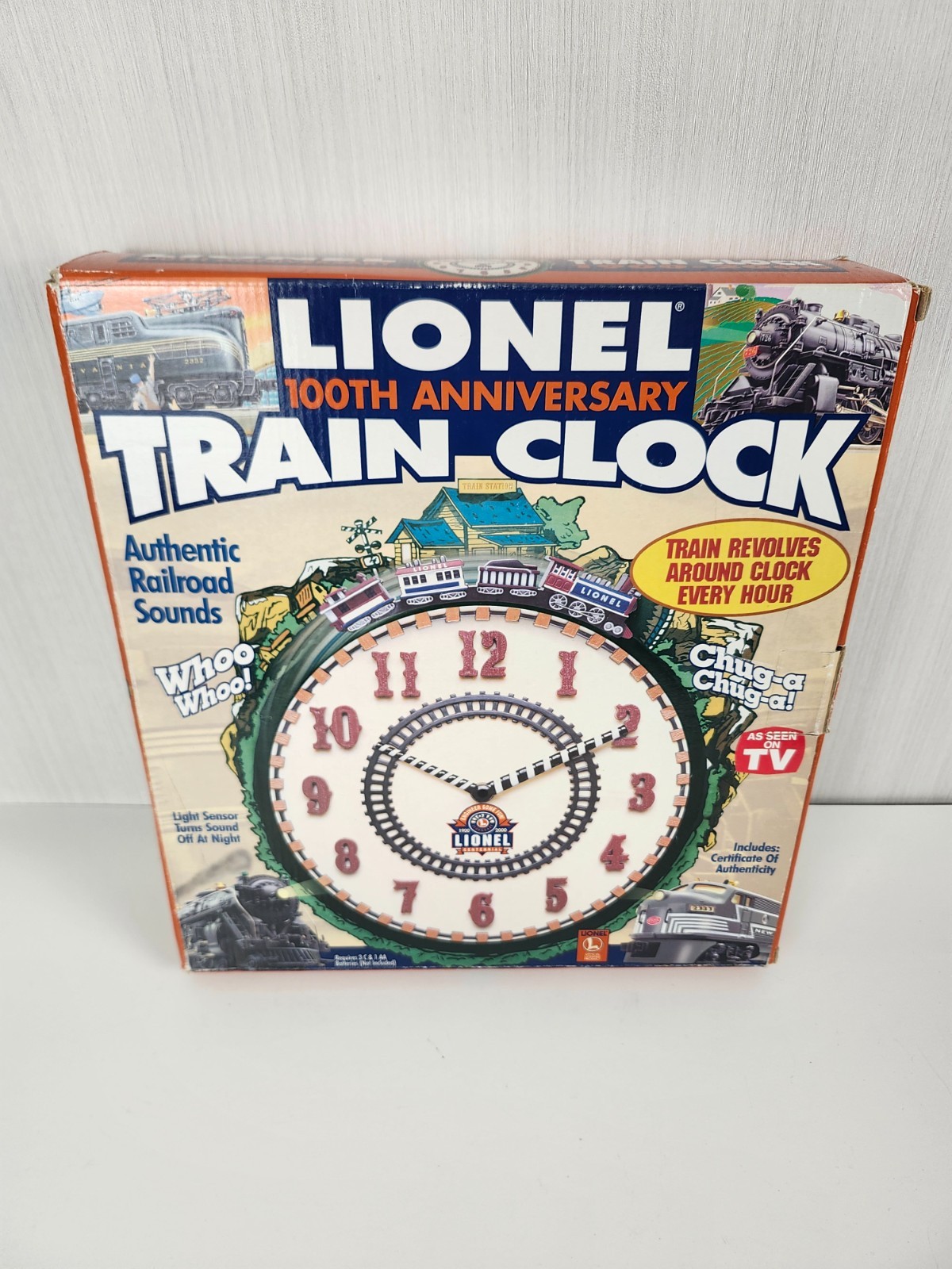 Vintage Lionel 100th Anniversary Train Clock No 7183 NIB Vintage Lionel 100th Anniversary Train Clock No 7183 NIB
