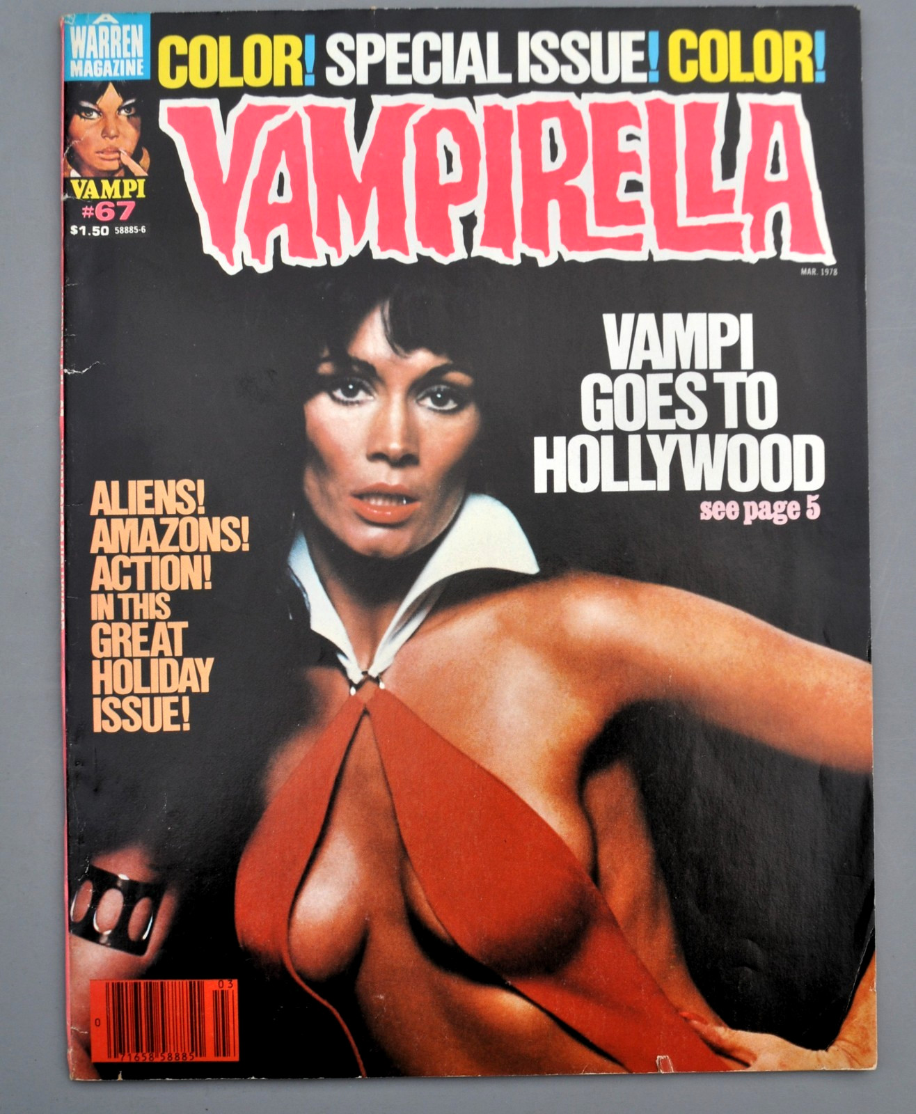 Vintage Vampirella # 67 from Warren Publishing March 1978 Barbra Leigh Cover Vintage Vampirella # 67 from Warren Publishing March 1978 Barbra Leigh Cover
