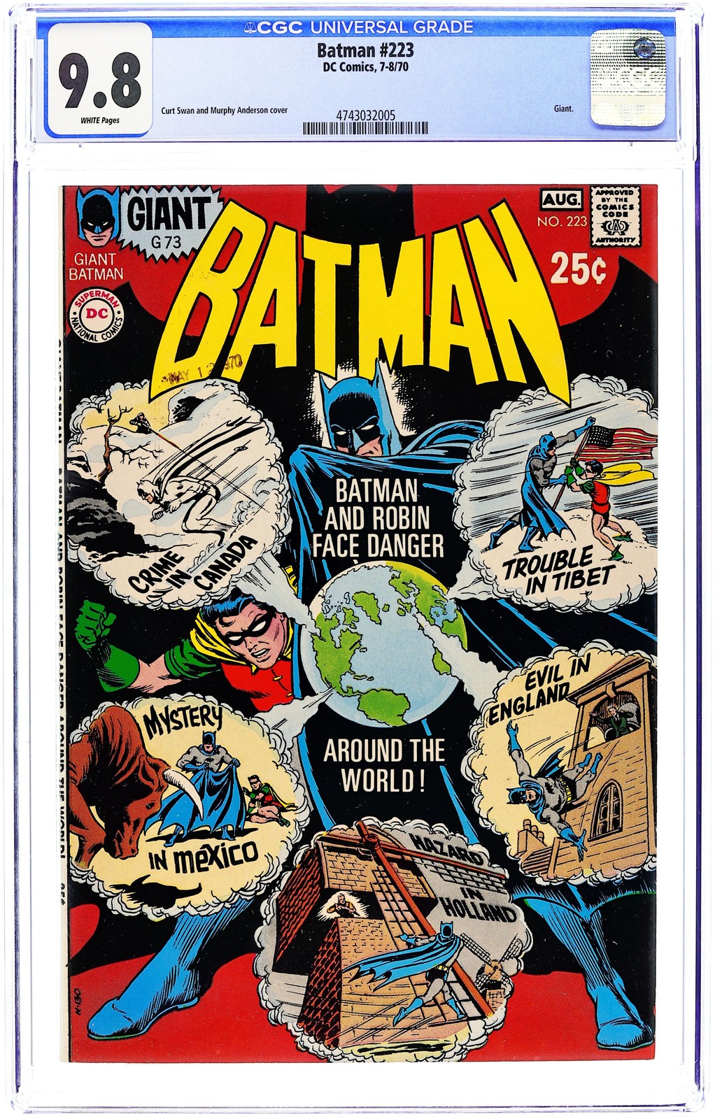 Batman #223 CGC 9.8 1970 4743032005