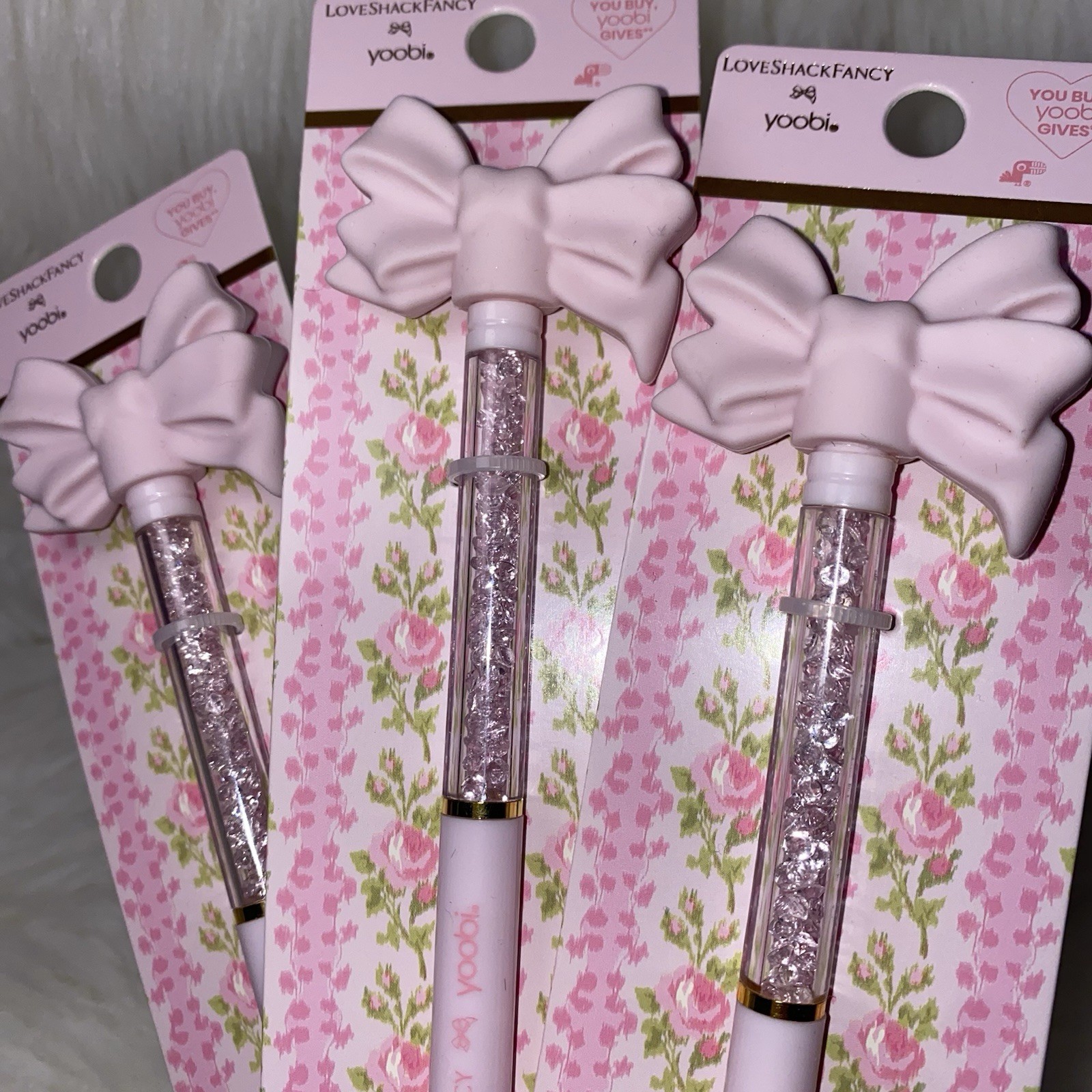 LoveShackFancy x Target - Yoobi3 pc ballpoint pens New