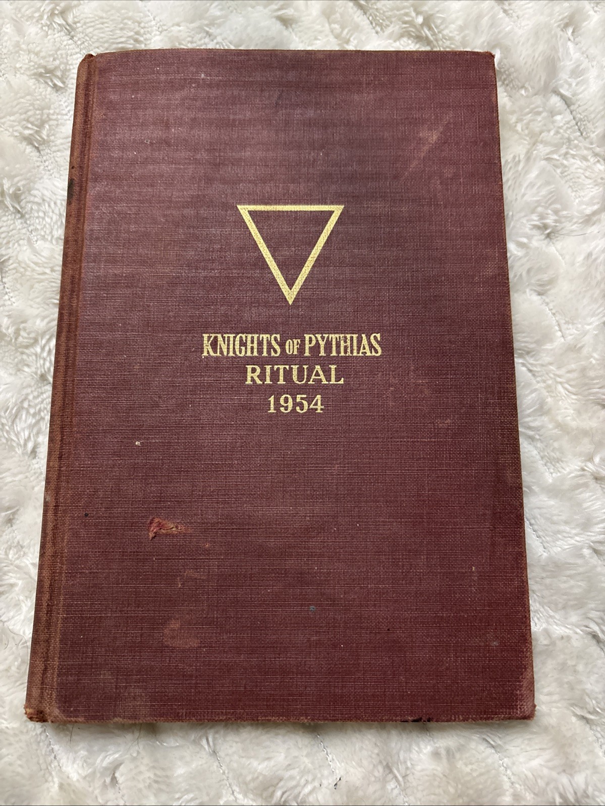 Knights of Pythias Ritual Book 1966 Vintage Fraternal Order Hardcover Knights of Pythias Ritual Book 1966 Vintage Fraternal Order Hardcover