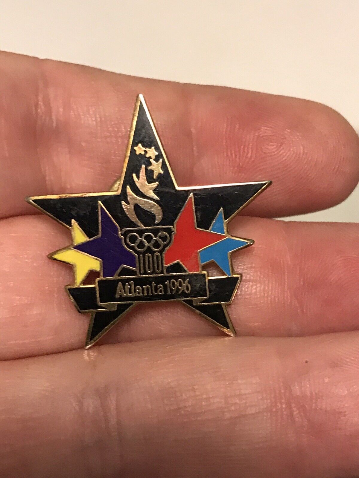 Vintage Olympics Pin Atlanta 1996 Star