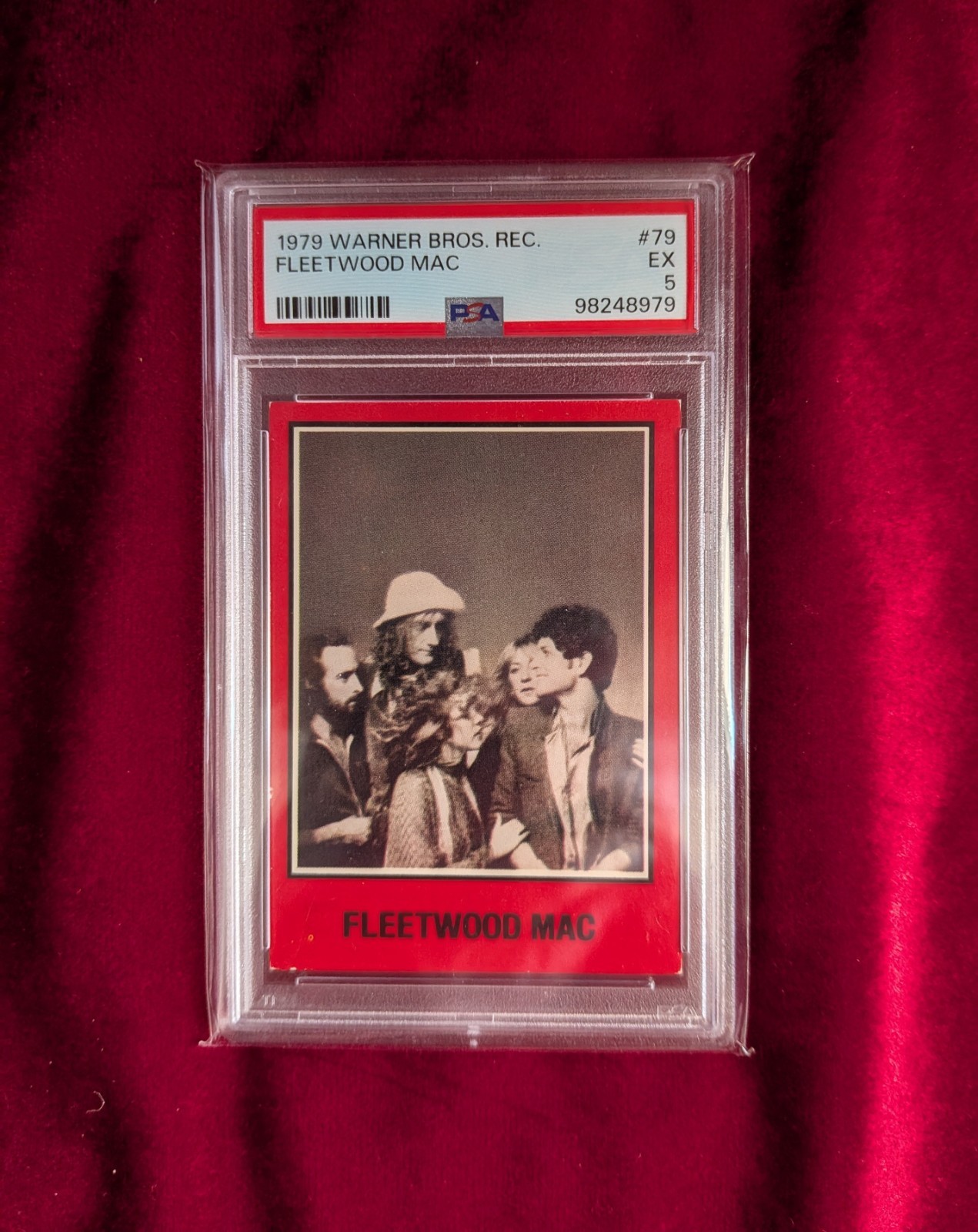 RARE 1979 Warner Bros Fleetwood Mac PSA5 LOW POP 7 Only 9 Higher Stevie Nicks RC RARE 1979 Warner Bros Fleetwood Mac PSA5 LOW POP 7 Only 9 Higher Stevie Nicks RC