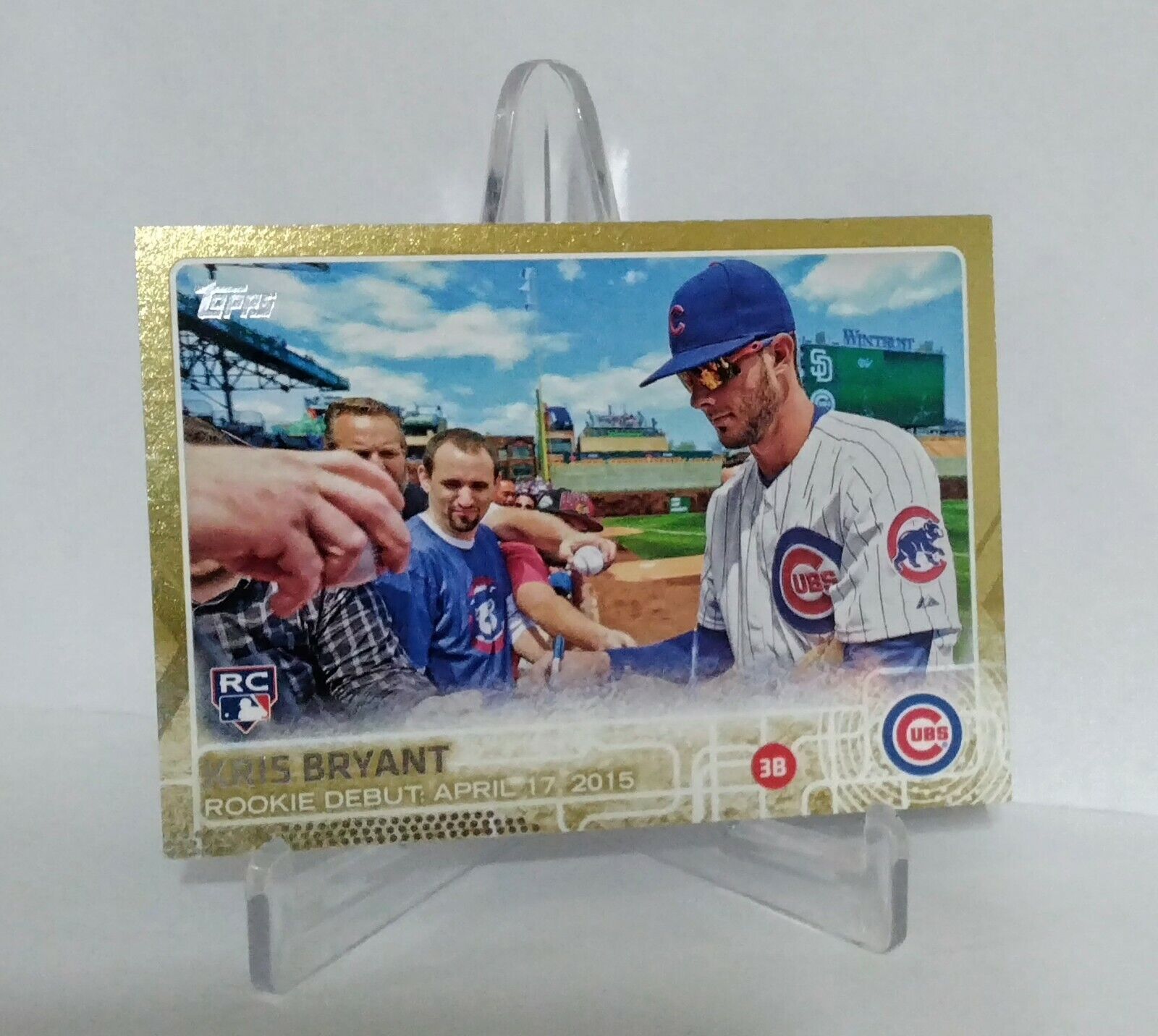 2015 Topps Update Gold Kris Bryant Rc /2015 - Cubs Giants Rookie #US283