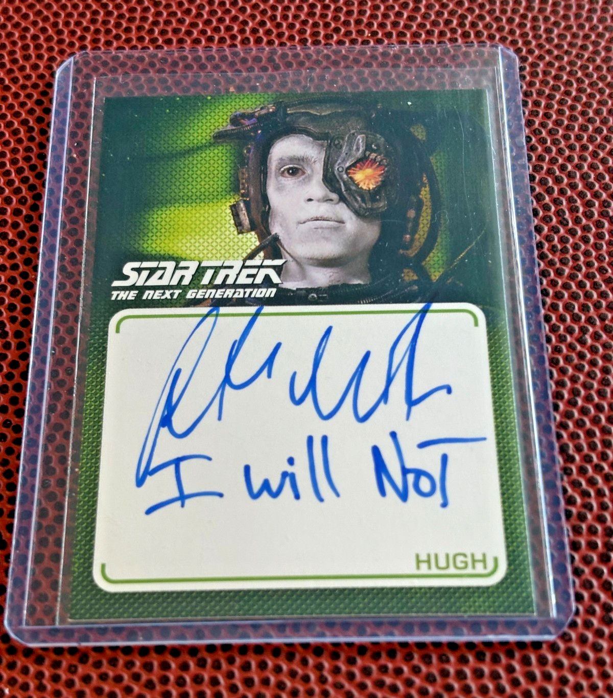 2020 STAR TREK TNG JONATHAN DEL ARCO BORG SIGNED INSCRIBED CARD A23 \ 2020 STAR TREK TNG JONATHAN DEL ARCO BORG SIGNED INSCRIBED CARD A23 \