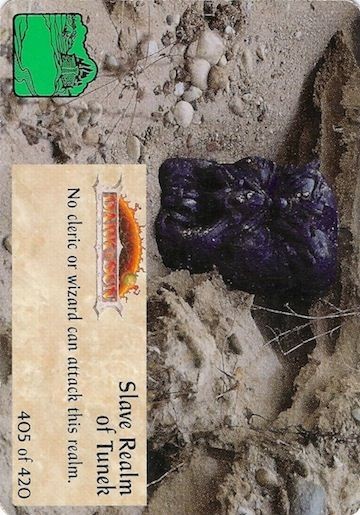 Slave Realm of Tunek 405/420 - 2nd Edition Spellfire CCG TSR, Inc. 1994
