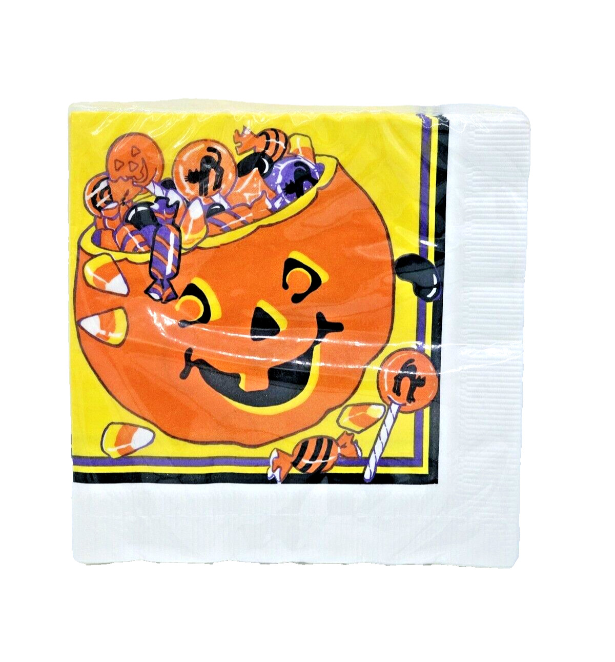 Vintage American Greetings Halloween Candy Pumpkin Napkins 16 Pk / 3 Ply NOS Vintage American Greetings Halloween Candy Pumpkin Napkins 16 Pk / 3 Ply NOS