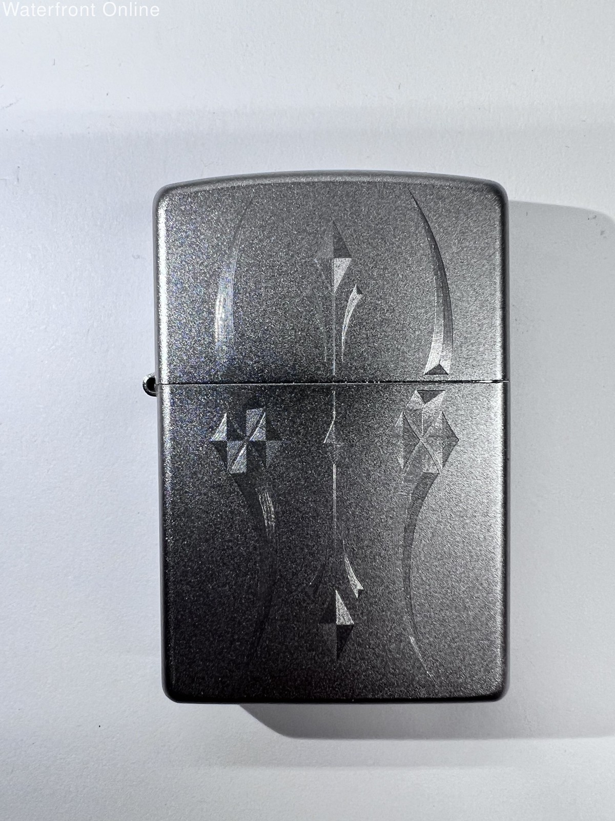 Zippo Pristine Curves Satin Chrome Windproof Lighter Model 21155 - Unstruck Zippo Pristine Curves Satin Chrome Windproof Lighter Model 21155 - Unstruck
