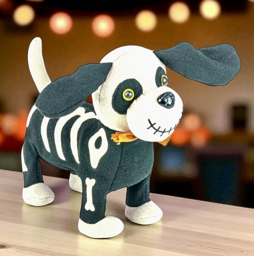 Hanna's Handiworks Beagle Dog In Skeleton Costume Plush Or Pillow NWT Hanna's Handiworks Beagle Dog In Skeleton Costume Plush Or Pillow NWT