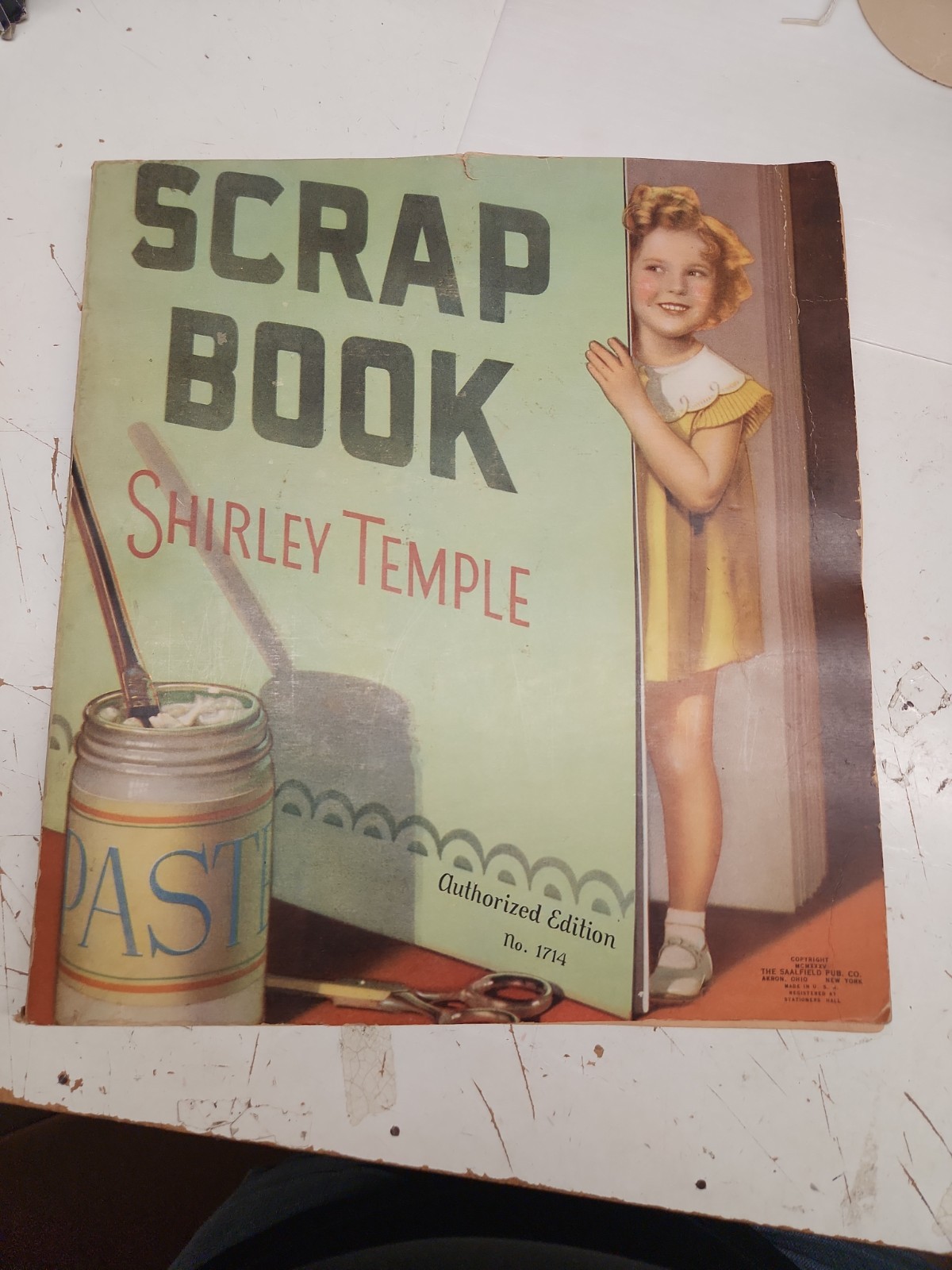 Antique Vintage Shirley Temple Scrapbook Child’s Scrap Book No. 1714 Antique Vintage Shirley Temple Scrapbook Child’s Scrap Book No. 1714