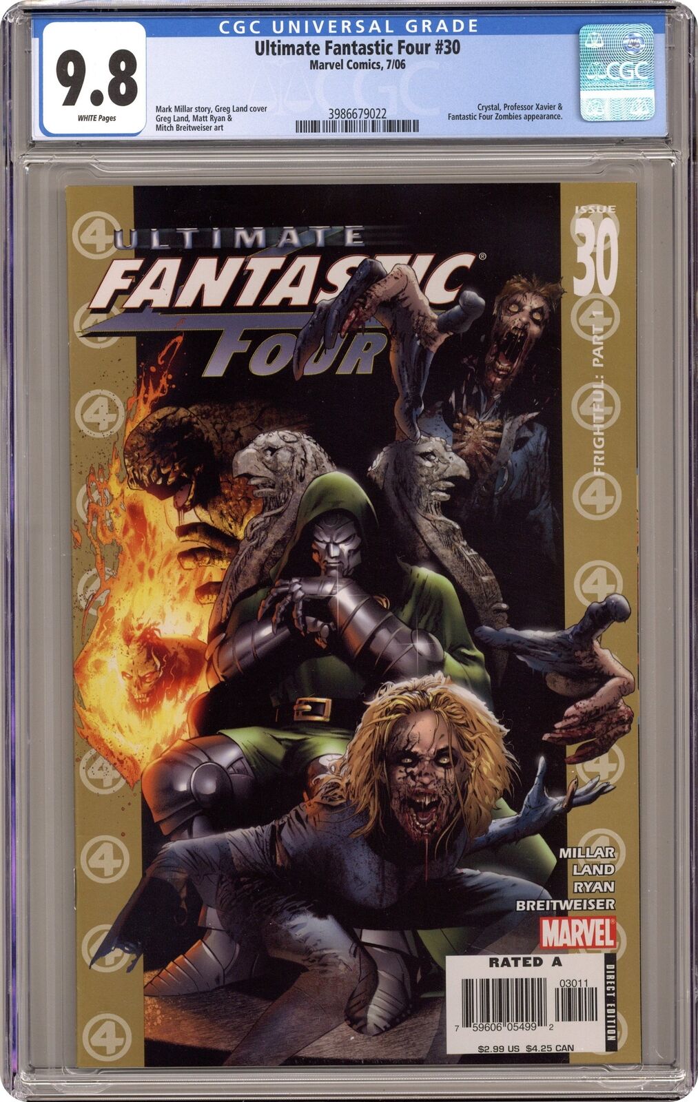 Ultimate Fantastic Four #30A Land CGC 9.8 2006 3986679022