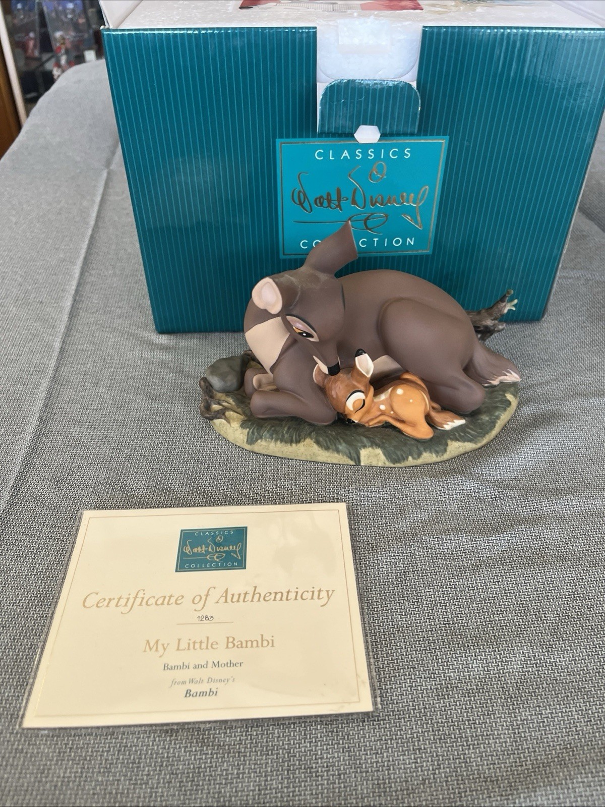 Disney WDCC BAMBI BAMBI AND MOTHER MY LITTLE BAMBI 1204799 COA 1283 Disney WDCC BAMBI BAMBI AND MOTHER MY LITTLE BAMBI 1204799 COA 1283