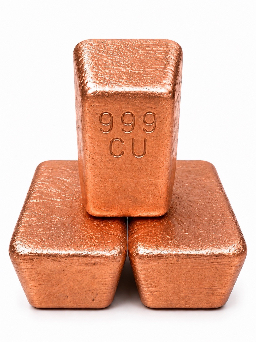 2+lb Hand Poured Copper Loaf Bar 1kg 999 CU Pure Copper Bullion Ingot USA Made
