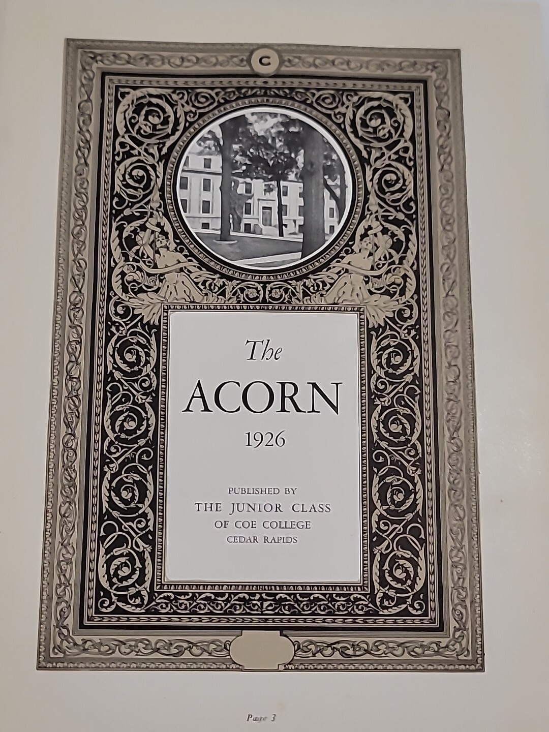 1926 College Yearbook Antique Cedar Rapids IA Coe The Acorn Hardcover Embossed 1926 College Yearbook Antique Cedar Rapids IA Coe The Acorn Hardcover Embossed