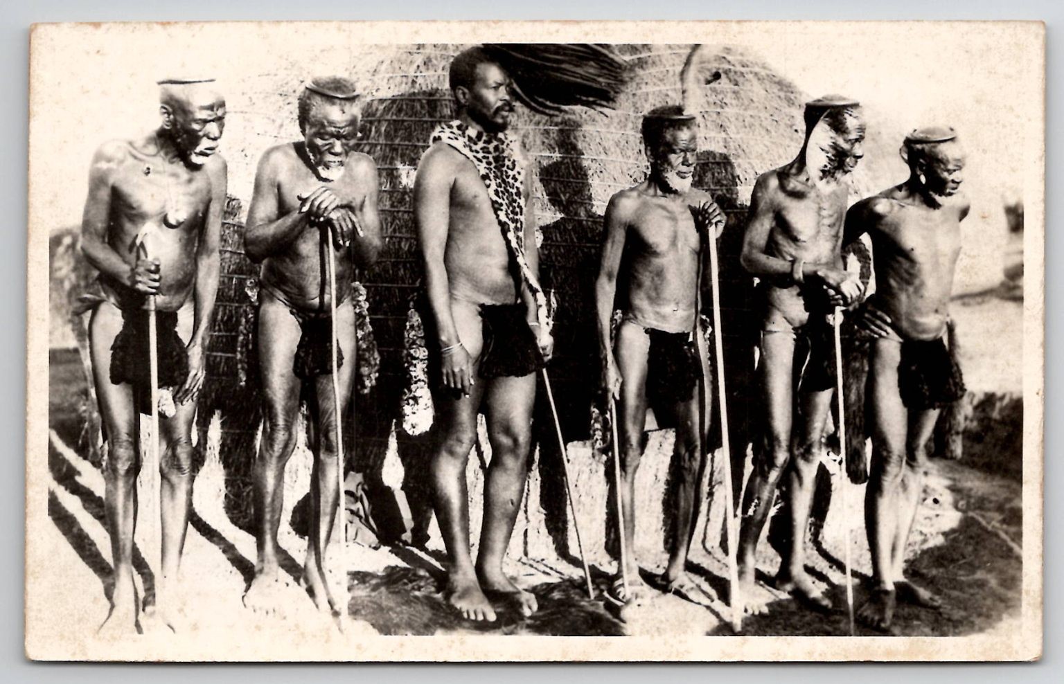 Vintage Real Photo Postcard Lynn Alutt Durban South Africa Zulu Men RPPC Vintage Real Photo Postcard Lynn Alutt Durban South Africa Zulu Men RPPC