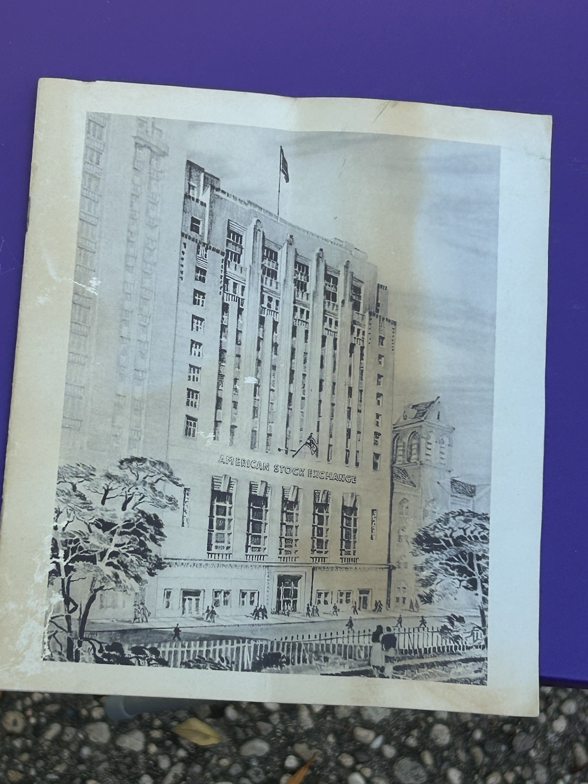 Book Showing The New York Stock Exchange Building That Was At 86 Trinity Place