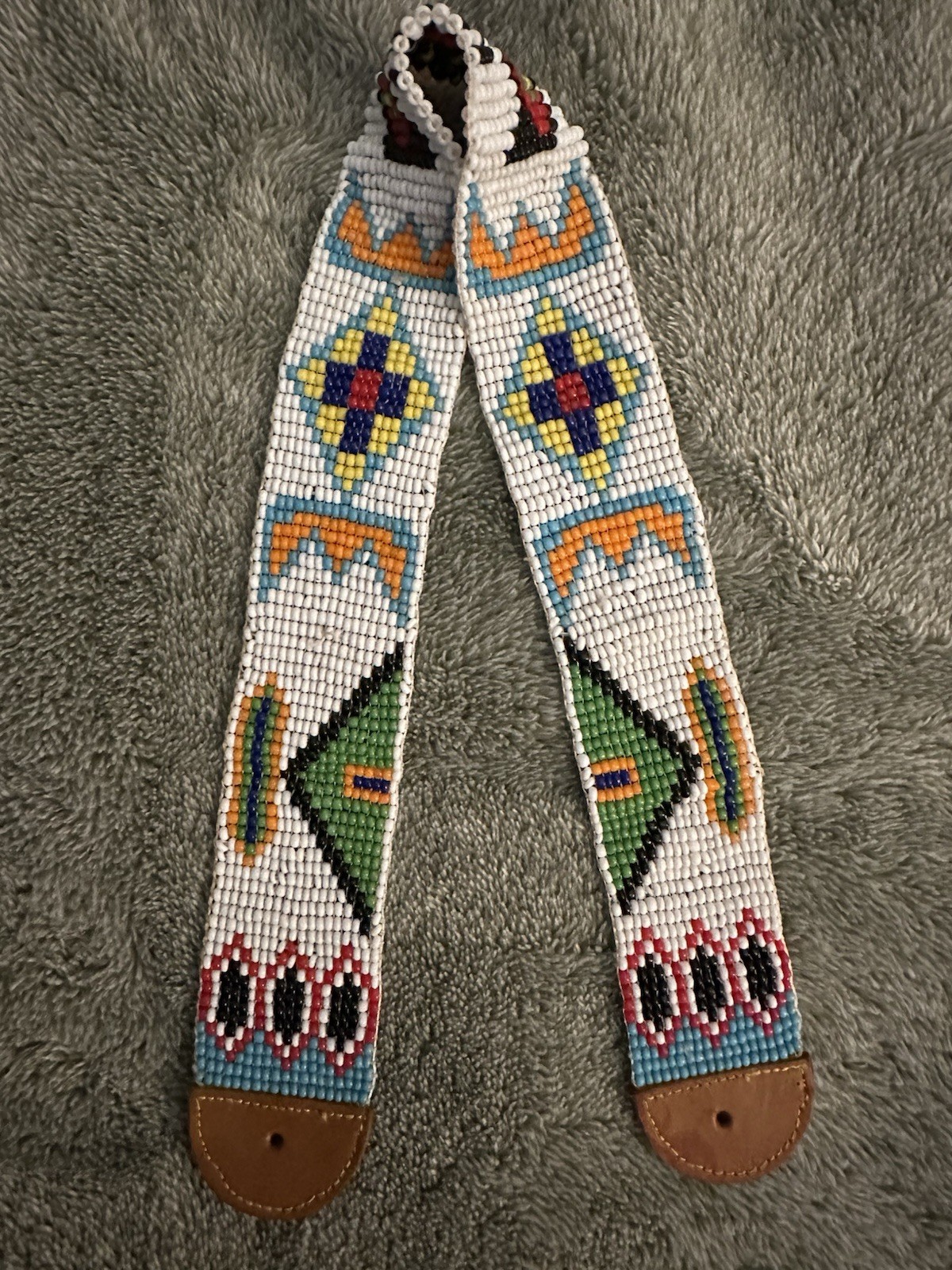 Vintage 1950's or 60's Native American Handmade Thunderbird Beaded 17 Vintage 1950's or 60's Native American Handmade Thunderbird Beaded 17