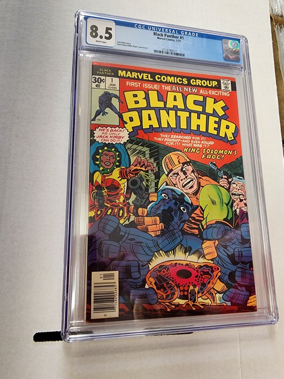 Black Panther #1 (Marvel, January 1977) CGC 8.5 White Pages