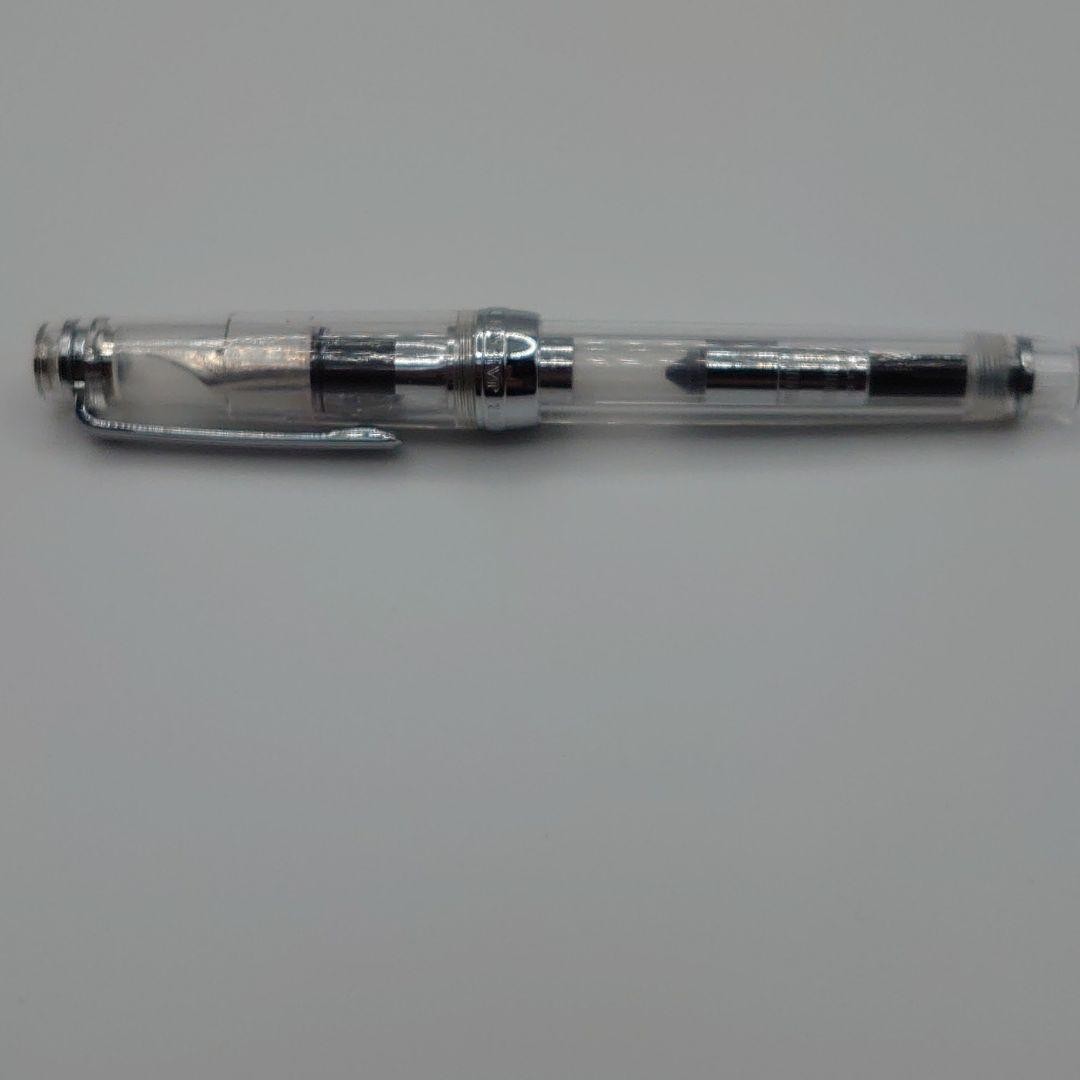 Sailor Pro Gear Slim Fountain Pen Fine F Nib 14K Gold Skeleton Transparent