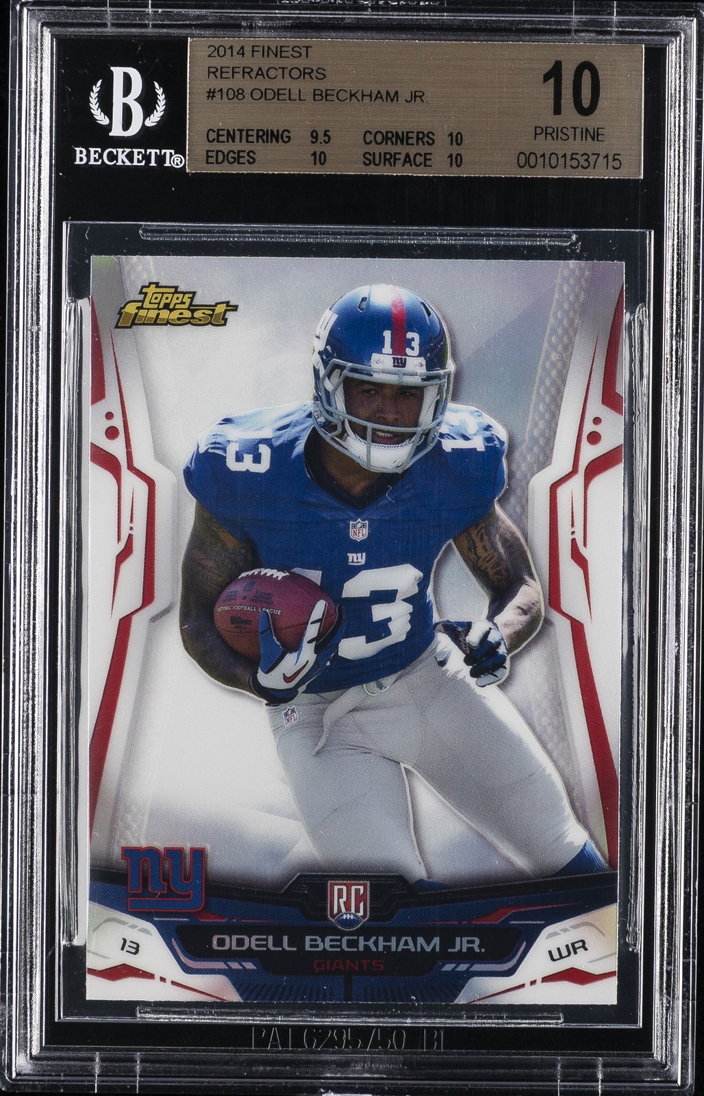 2014 FINEST REFRACTORS #108 ODELL BECKHAM JR. BGS 10