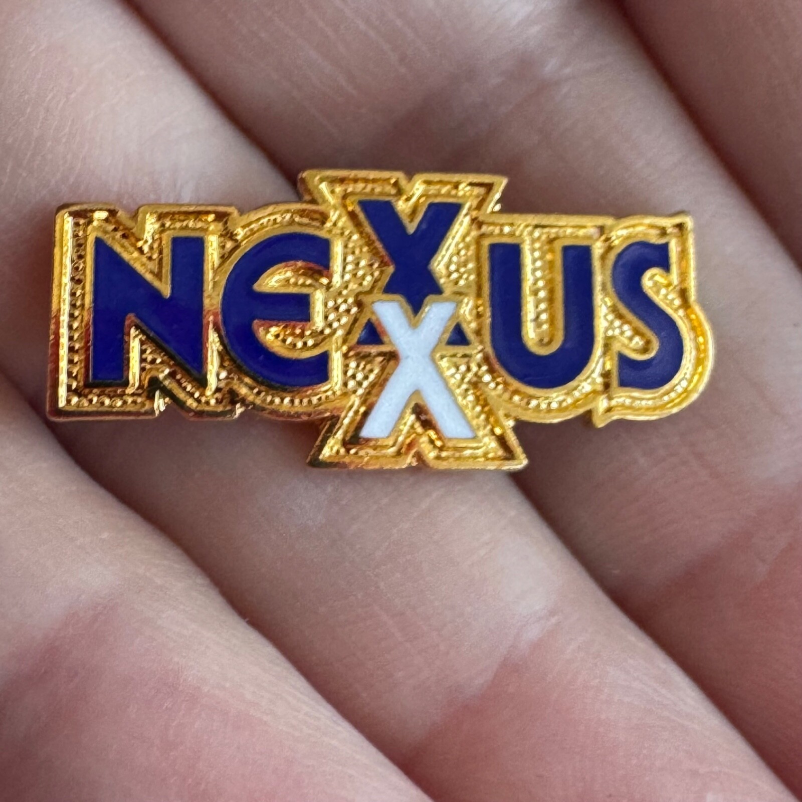 Nexus Hair Products Logo Lapel Pin Employee Service Advertising Vintage Nexus Hair Products Logo Lapel Pin Employee Service Advertising Vintage