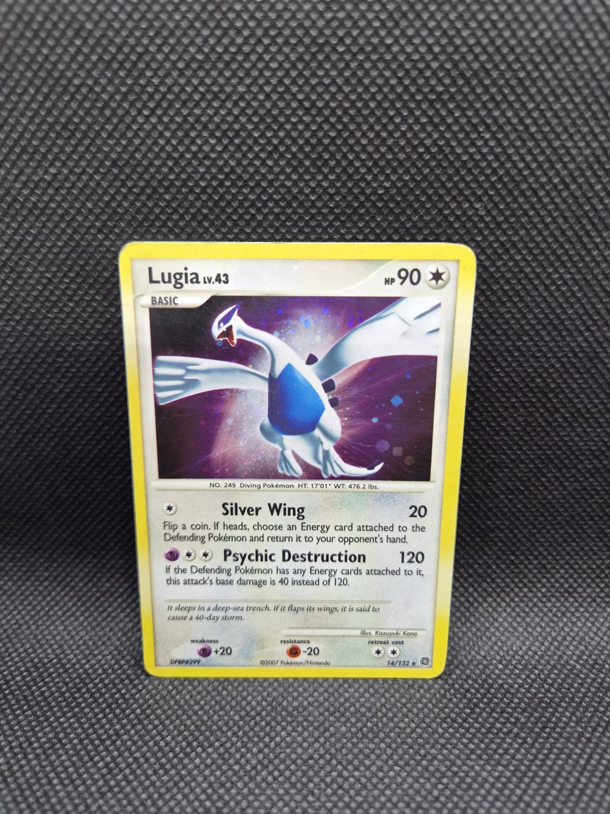Pokémon Lugia Card 14/132 Secret Wonders Cosmo Holo LP/ Hp