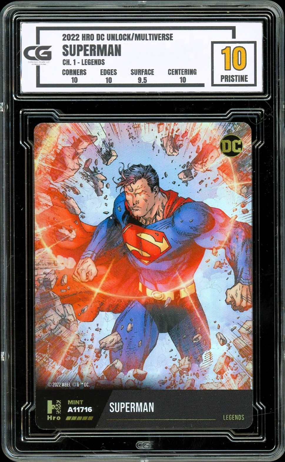 2022 DC Physical Card Only Multiverse ~ LEGENDS HOLO SUPERMAN ~ CG 10 PRISTINE 2022 DC Physical Card Only Multiverse ~ LEGENDS HOLO SUPERMAN ~ CG 10 PRISTINE