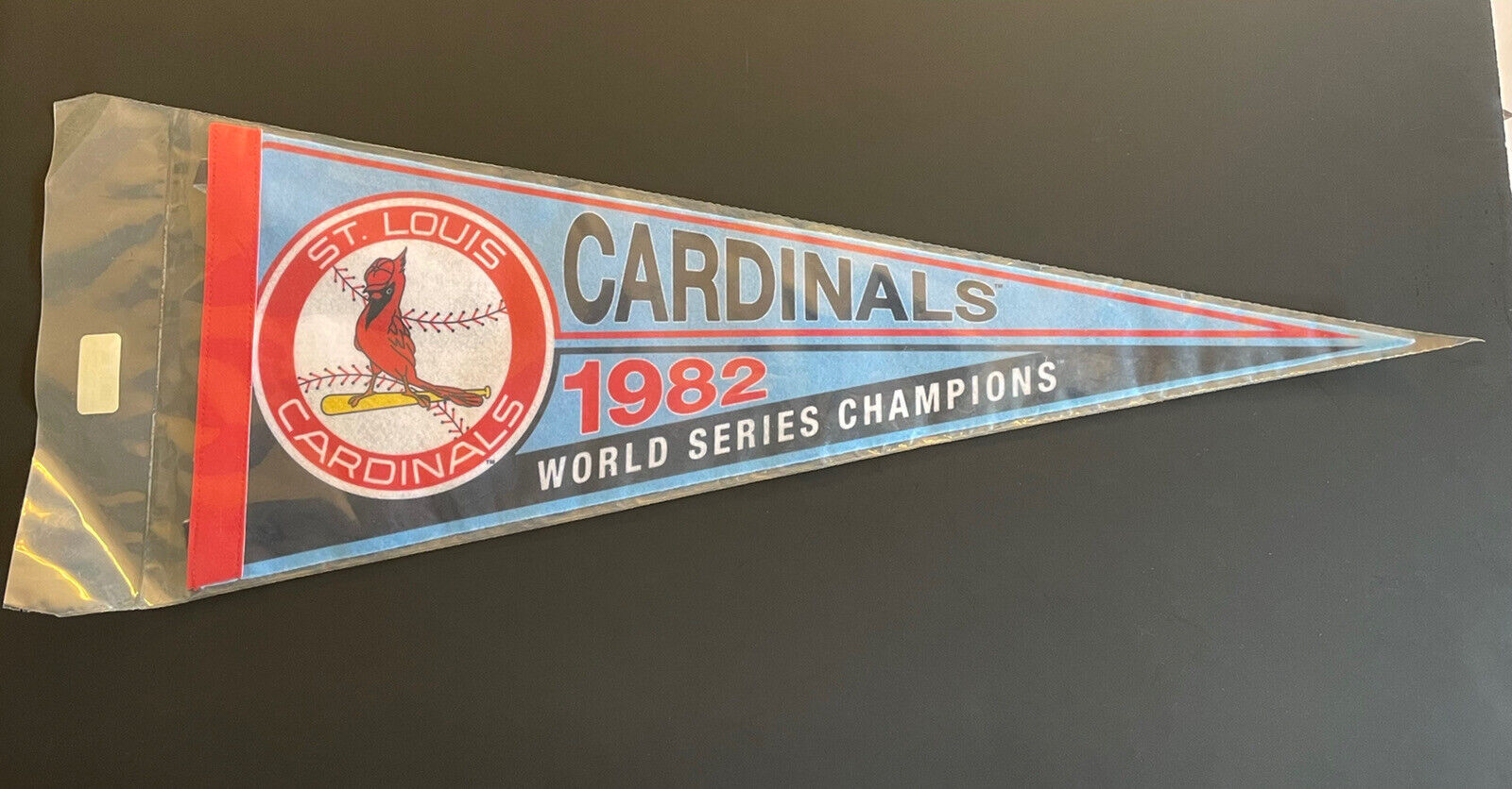 NWT Vintage St Louis Cardinals 1982 World Series Pennant -Topps Cooperstown 