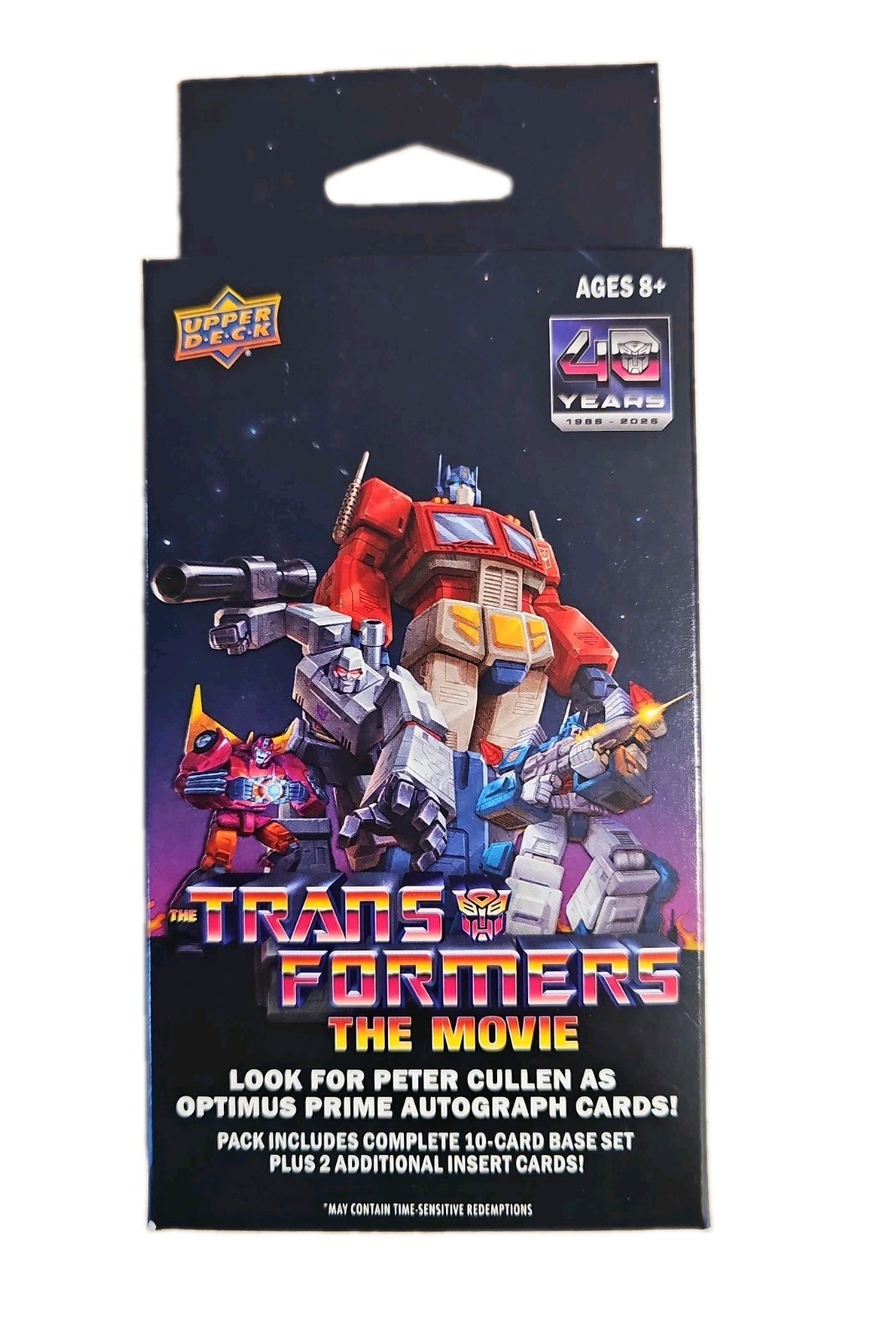 2026 Upper Deck Transformers The Movie Special Edition Trading Cards Hanger Pack
