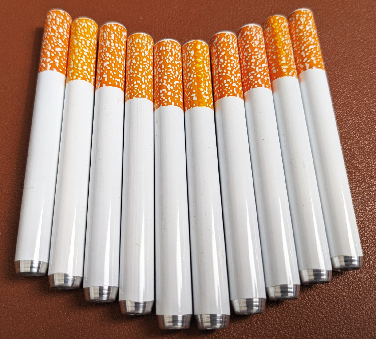 10x Metal One Hitter Dugout Pipe Cigarette Bat Large 78mm / 3.07