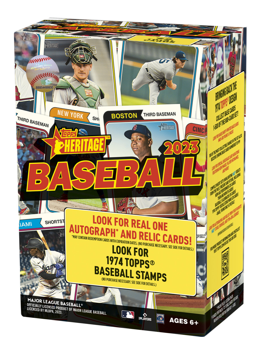 2023 Topps Heritage MLB Baseball Trading Cards Blaster Box 72 Total Cards New 