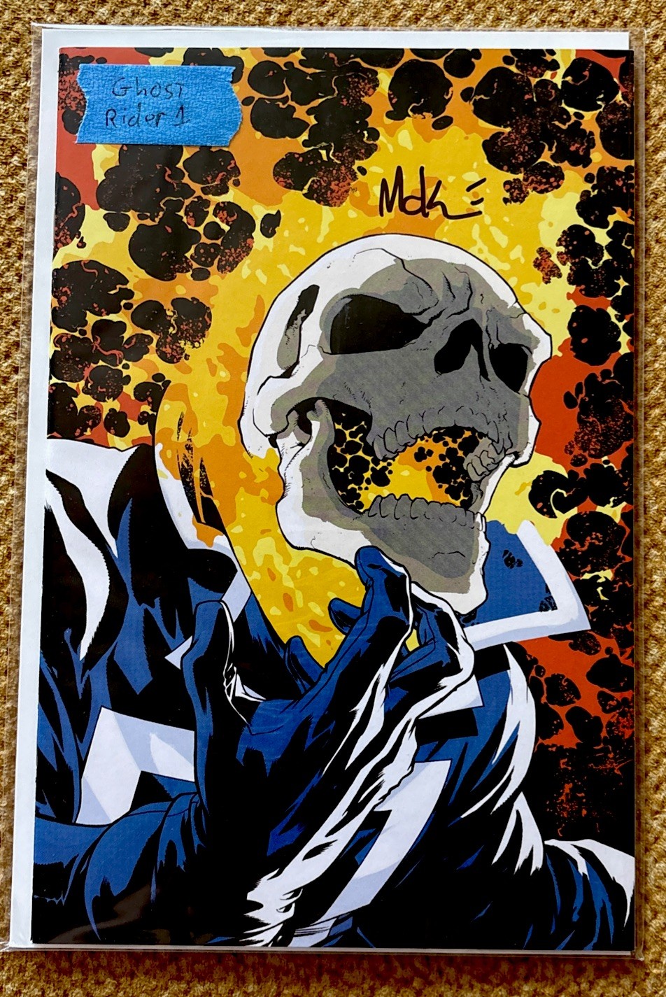 Ghost Rider #1 Exclusive Mike McKone Auto W/COA - Virgin Variant LTD 500 Ghost Rider #1 Exclusive Mike McKone Auto W/COA - Virgin Variant LTD 500