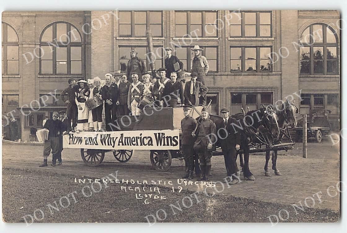 Antique RPPC University of Illinois Champaign Urbana Lloyde Acacia Costumes