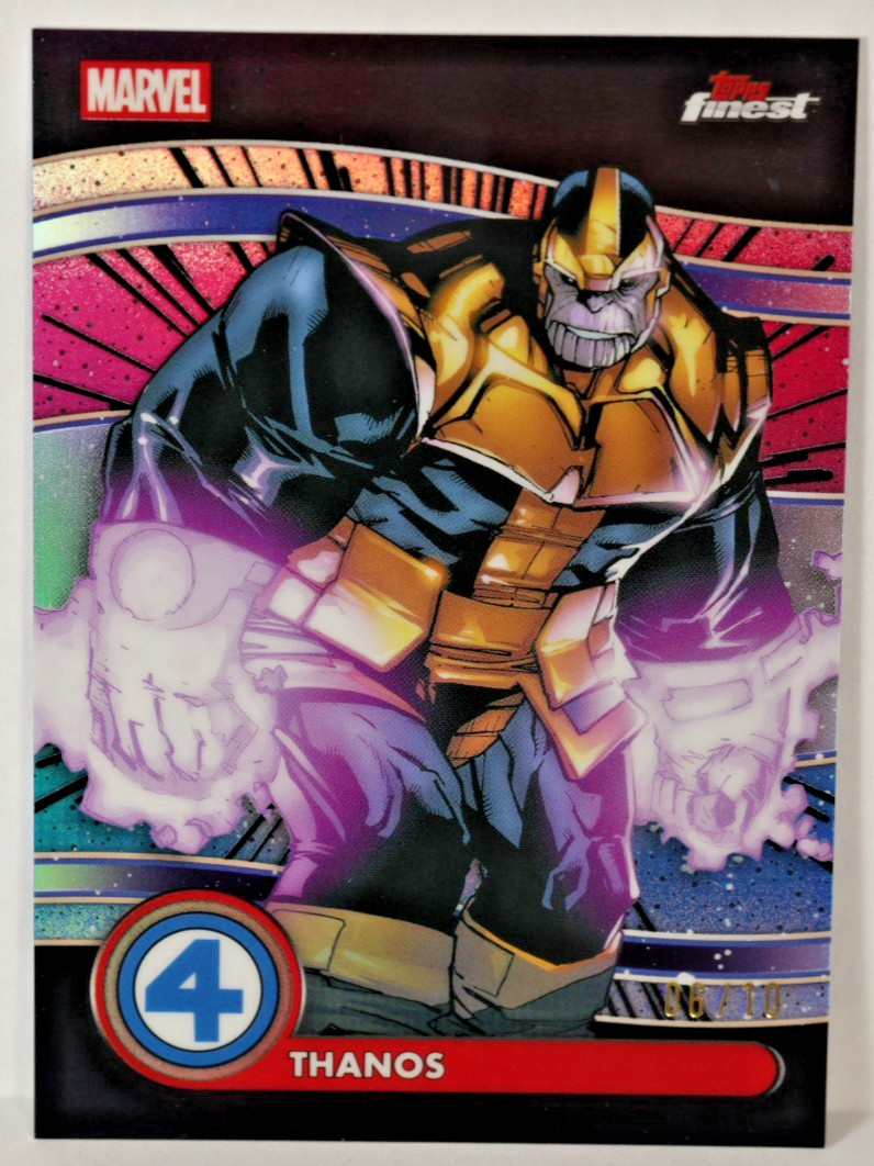 2026 TOPPS FINEST FANTASTIC FOUR /10 THANOS #86 NEGATIVE ZONE BLACK REFRACTOR