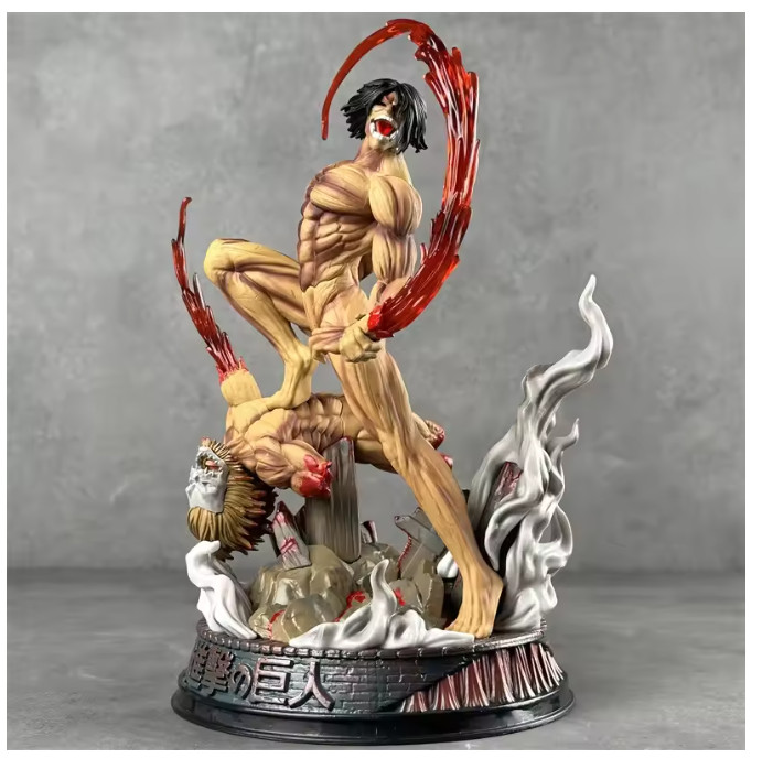 Brand New Attack on Titan Eren Jaeger In Combat GK PVC Painted Figurine Statue