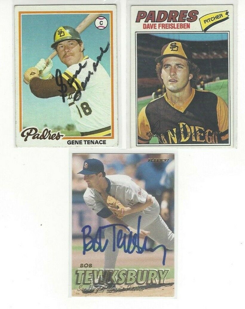 1978 Topps #240 Gene Tenace Autographed Baseball Card San Diego Padres