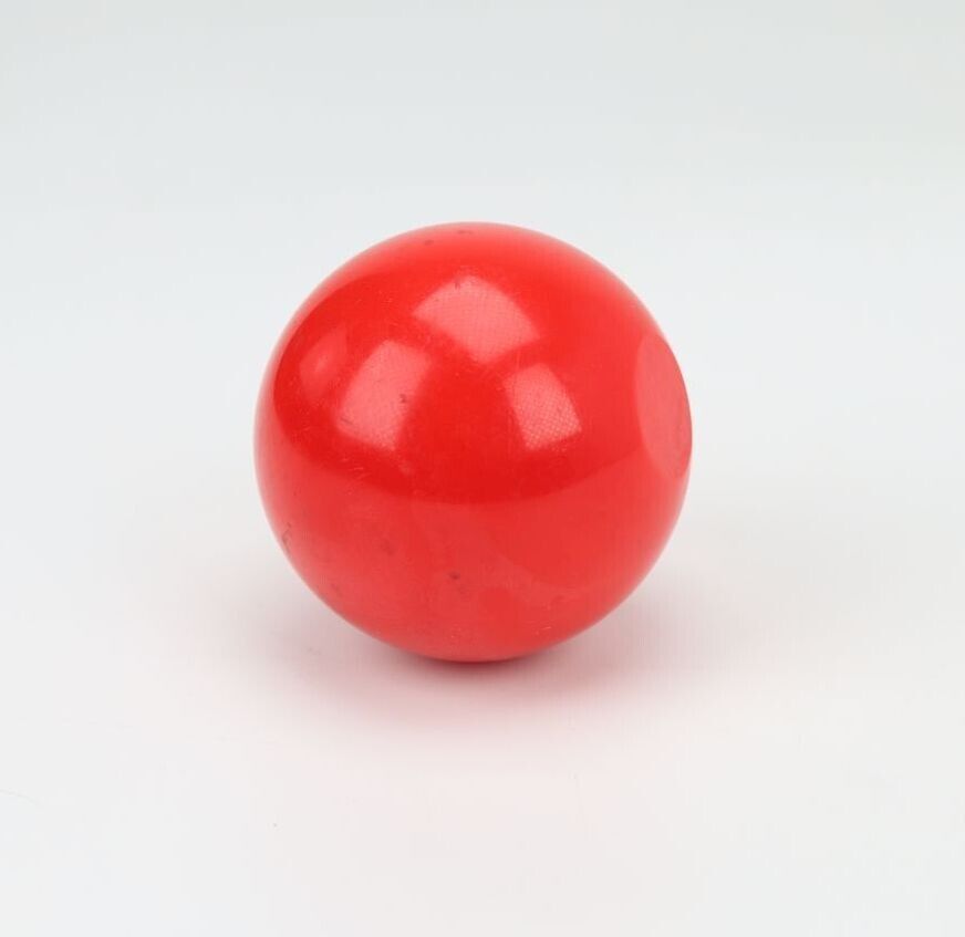 Vintage Bakelite Ball 79  grams - red inside  - diameter 1,75 inches