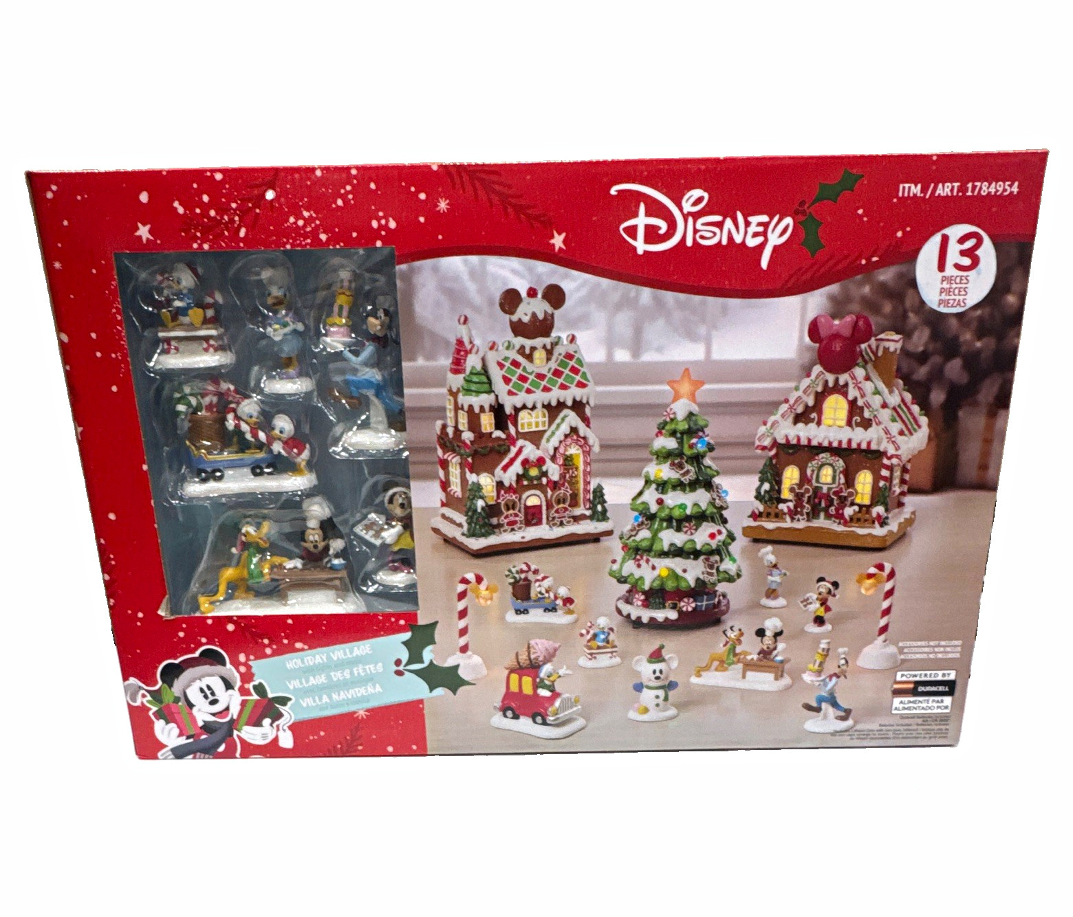 Disney Illuminated Christmas Holiday Village Set 13pc Mickey & Friends. Unopened Disney Illuminated Christmas Holiday Village Set 13pc Mickey & Friends. Unopened