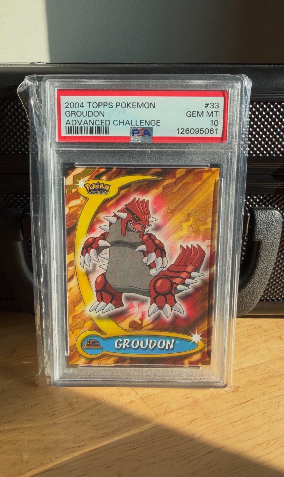 2004 Topps Pokémon Groudon Advanced Challenge Gem Mint 10 PSA