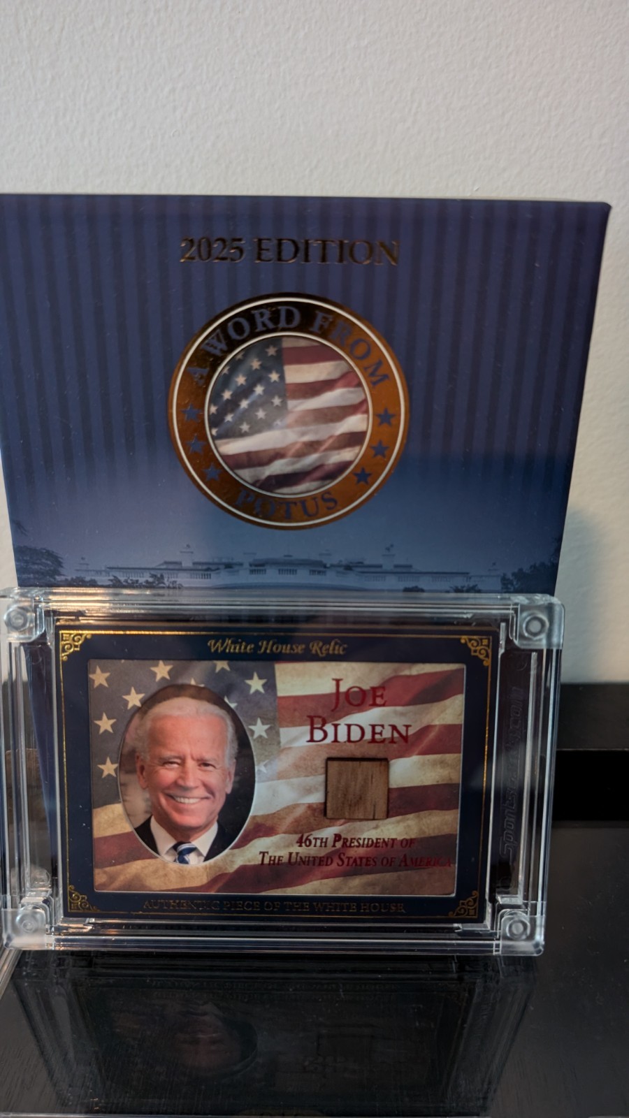 ​An Ultimate Modern Presidential Piece: Joe Biden White House Wood Relic Card​