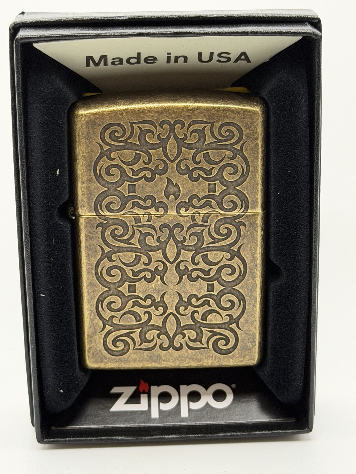 2023 Tattoo Design Double Sided Antique Brass Zippo Lighter NEW 48484 2023 Tattoo Design Double Sided Antique Brass Zippo Lighter NEW 48484