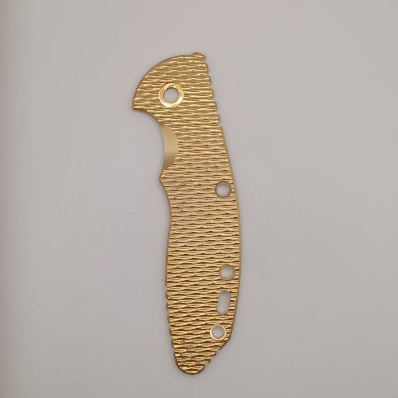 1 Pc Custom Made Brass Knife Handle Scale for Rick Hinderer XM18 3.5” Knives 1 Pc Custom Made Brass Knife Handle Scale for Rick Hinderer XM18 3.5” Knives