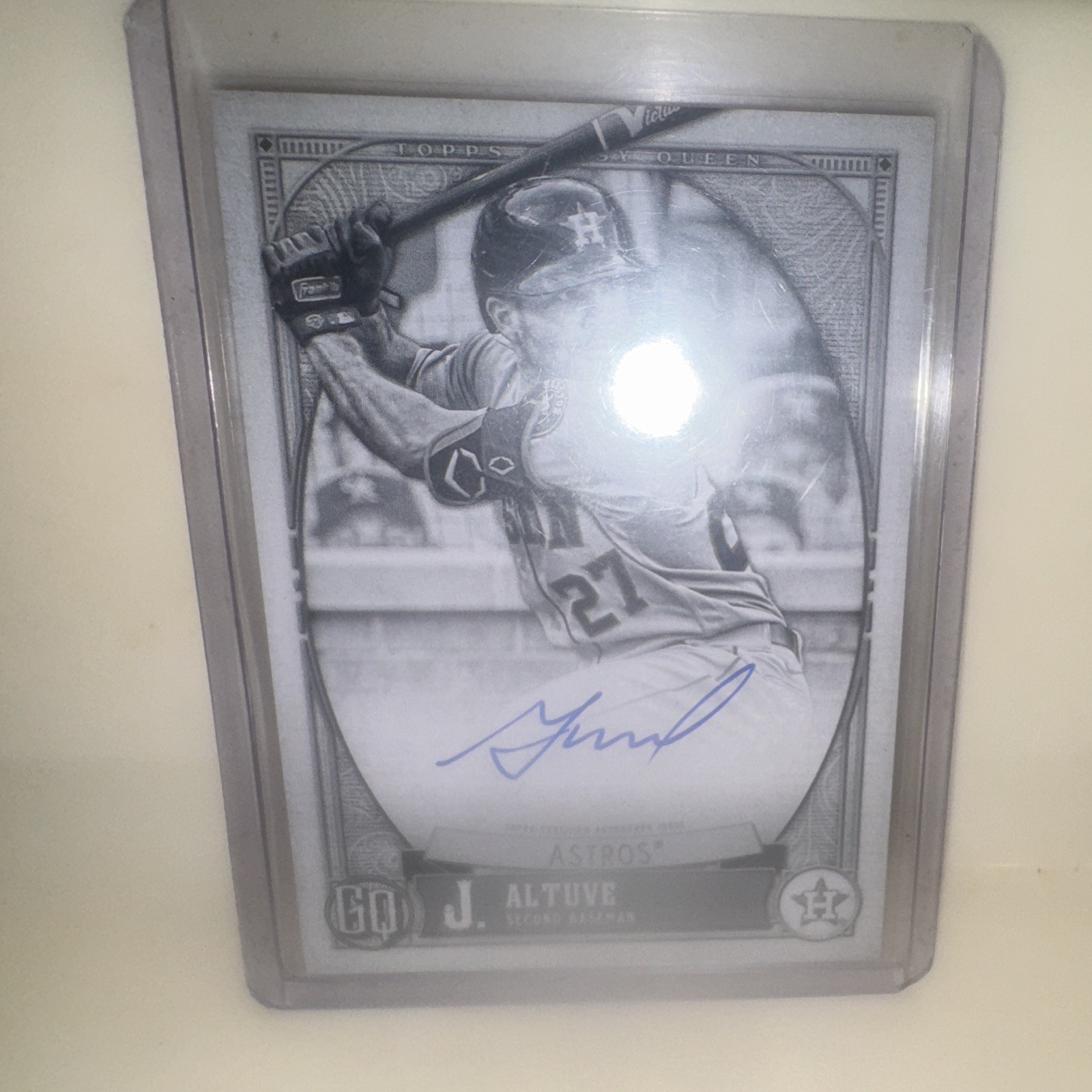 Jose Altuve Signed Gypsy Queen Negative  #34/50.  Topps 2020-2021.