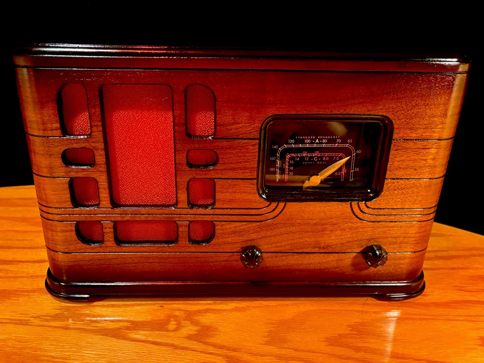 Old Wood Vintage Antique Restored Radio Converted to a Bluetooth SPK