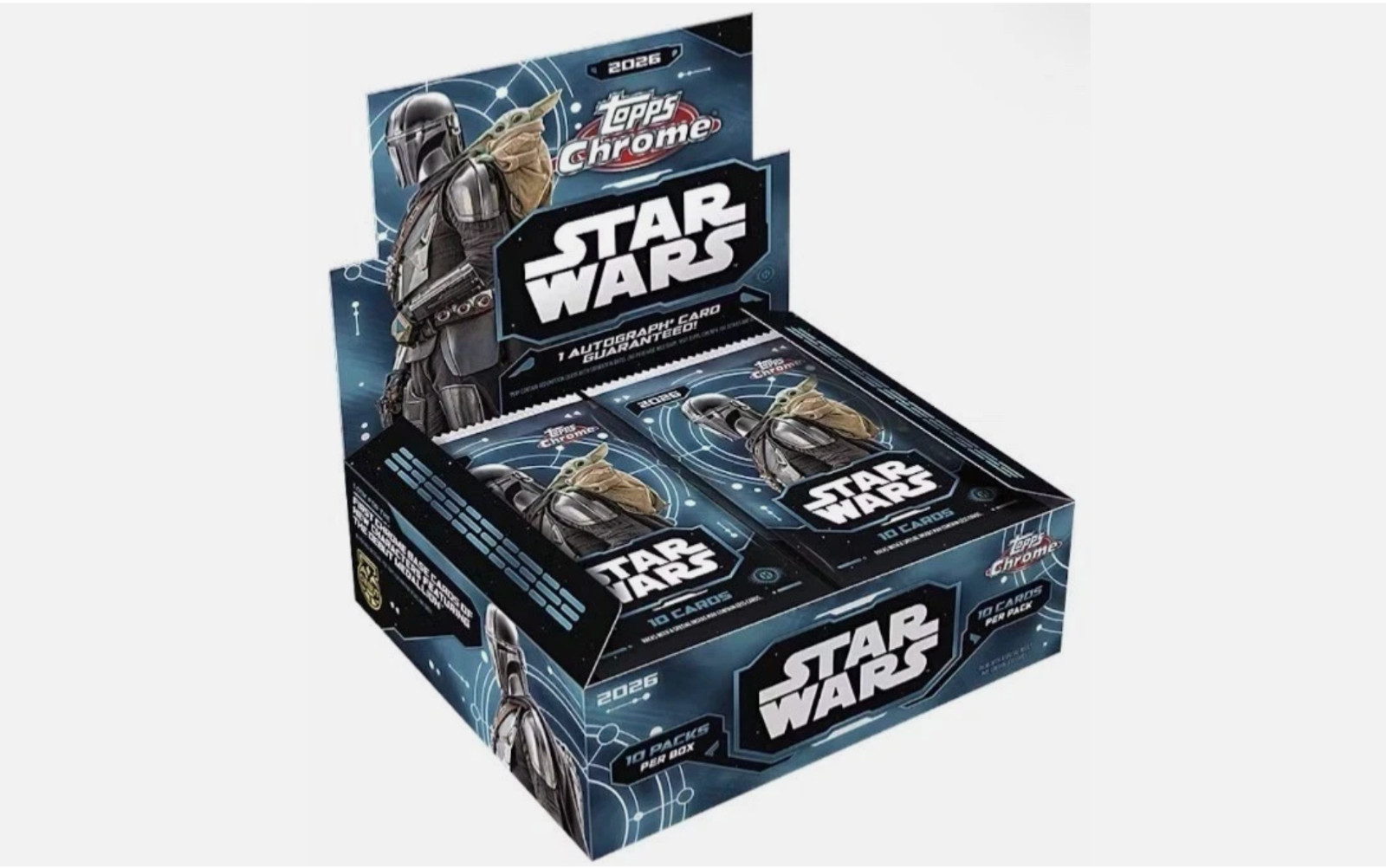 2026 Topps Chrome Star Wars Factory Sealed Hobby Box - In Hand - Ready to Ship 2026 Topps Chrome Star Wars Factory Sealed Hobby Box - In Hand - Ready to Ship