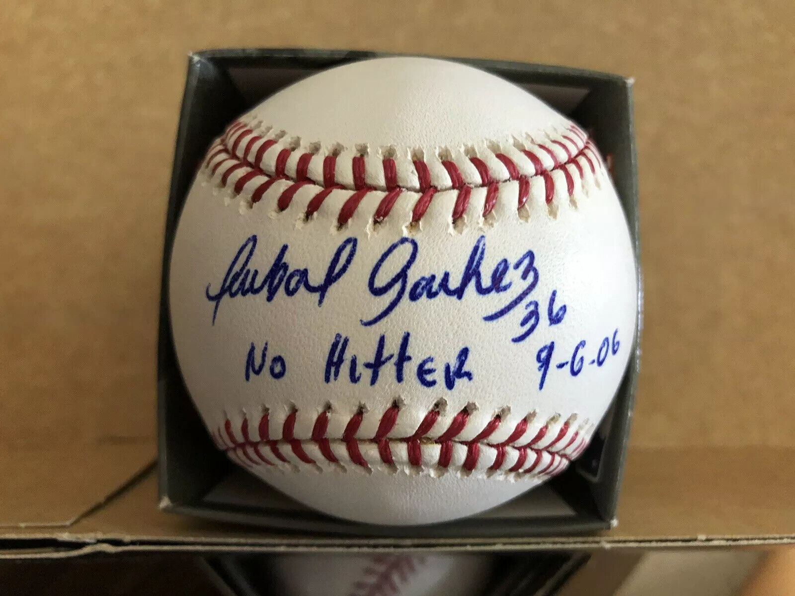 Anibal Sanchez No Hitter Inscrip Washington Nationals Autographed Baseball OML