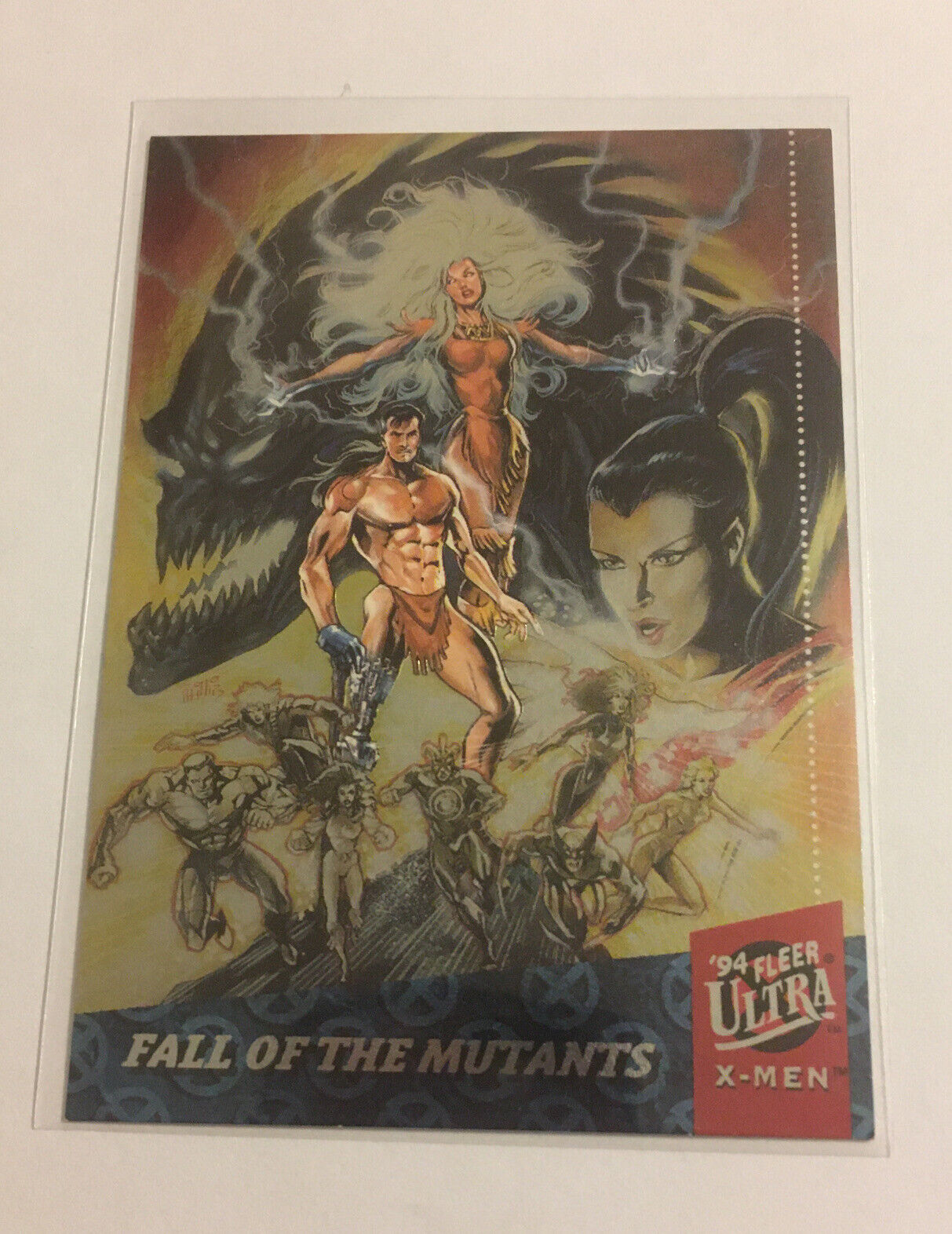 1994 Fleer Ultra Marvel X-Men, Fall of the Mutants Silver X-Overs Card #2